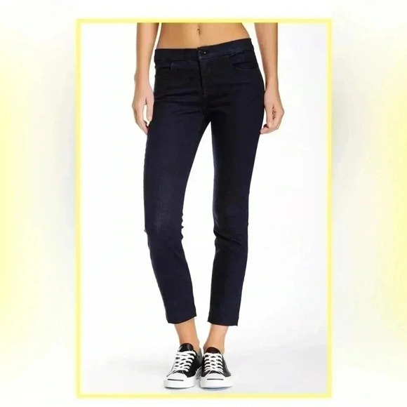 NWT $188 J BRAND TAILORED CROP INKWELL SLIM STRETCH ANKLE PANTS JEANS 28 - Picture 1 of 9